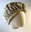 Adjustable Mulberry Silk Bonnet - Champagne
